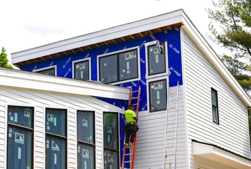 Exterior progress on Boston, MA construction project by Honorato Company
